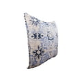 thumbnail image 2 of Blue Tile Woven Throw Pillow, 18" x 18", 2 of 4