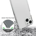 thumbnail image 4 of Clear Case for iPhone 13 Mini, Transparent [Aquaflex] Semi-Flexible TPU Phone Cover [with Shock Absorbing Airbag Bumpers], 4 of 7