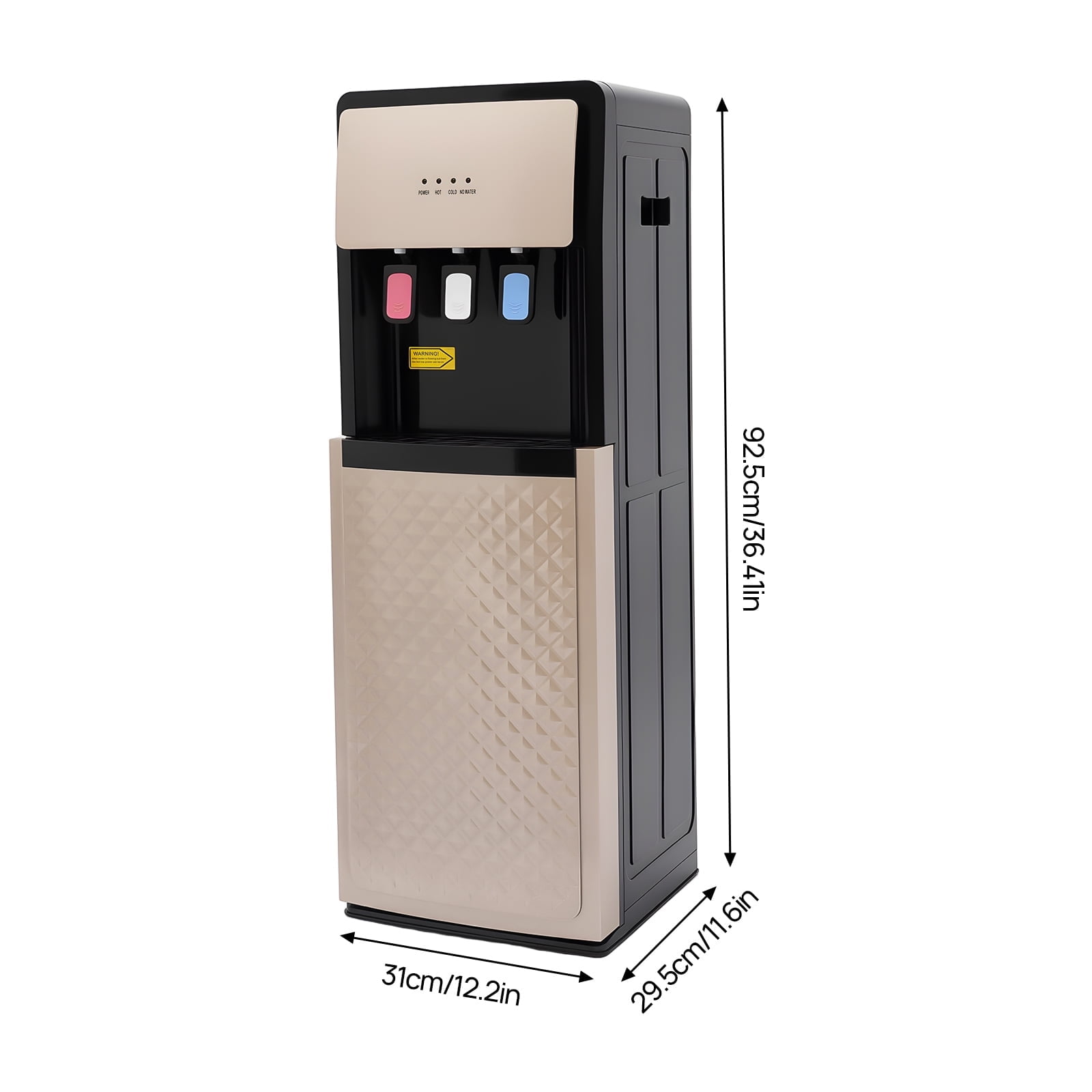 Bottom Loading Water Cooler Dispenser with Hot, Cold, and Room Temperature Anti-heating Device Overheating Protection Water Shortage Alarm