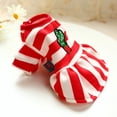 thumbnail image 4 of SPRING PARK Puppy Round Neck Stripes Design Tutu Skirt Dog Dress Pet Cute Small Dog Skirt Dress, 4 of 7