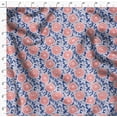 thumbnail image 4 of Soimoi Cotton Satin Spandex Blue Fabric By the Yard - 54 Inch Wide - Florals Print Fabric - Elegant and Timeless Patterns for Fashion and Home Decor Printed Fabric, 4 of 6