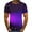 Purple, variant on Patlollav Mens T-Shirt 3D Unrelocated Abstract Print Short Sleeve Daily Holiday Tops Blouses