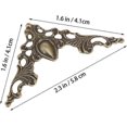 thumbnail image 4 of 40 Pieces Vintage Metal Book Corner Protector Album Decor(Bronze), 4 of 5