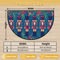 thumbnail image 3 of CURLYOOT Cool Nutcrackers Half Round Door Mat 40'' x 63'', Indoor Outdoor Entrance Rug, Semi Circular Area Rug, Non Slip Washable Absorbent Doormat, Laundry Room Rug, 3 of 7