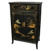 Oriental Furniture Japanese Crackle Decorative Chest