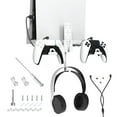 thumbnail image 1 of PS5 Game Console Wall Mount Bracket - Organizer for PS5 Wireless Controller/Headset, Includes Type-C Cable, 1 of 9