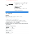 thumbnail image 2 of Front Right Lower Rearward Control Arm and Ball Joint Assembly - Compatible with 2006 - 2012 Ford Fusion 2007 2008 2009 2010 2011, 2 of 2