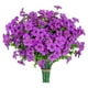 thumbnail image 1 of pstuiky 8 manojos de flores artificiales para exterior, arbustos verdes artificiales para jardín, porche o decoración exterior., 1 of 6