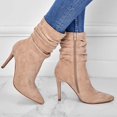 thumbnail image 4 of Oyedens Womens Stiletto High Heels Dress Boots Fashion Casual Pumps Winter Fall Slouchy Ankle Booties, 4 of 7