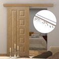 thumbnail image 1 of HomCom Modern 6' Interior Sliding Barn Door Kit, 1 of 2