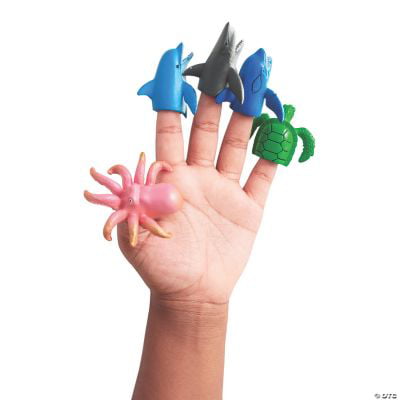 NEW Rubber Figures "Nativity Finger Puppets" 6 Piece Set Oriental Trading Co 
