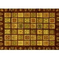 thumbnail image 1 of Ahgly Company Indoor Rectangle Abstract Yellow Modern Area Rugs, 8' x 10', 1 of 4