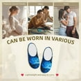 thumbnail image 7 of KLL Blue Fire Cool Wolf Pattern Adult Unisex Cozy Slippers,Fuzzy Slip-on Slippers TPR Sole Slippers Comfort Plush Home Footwear for Indoor & Outdoor-39/40, 7 of 7