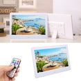 thumbnail image 5 of Yajisi Digital Photo Frame HD 10.1 Inch 1024x600 LCD Display Smart Electronic Picture Frame with Remote Control 110-240V White US Plug - Brilliant Colors and Crisp Details for Home Decor Display, 5 of 9