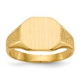thumbnail image 1 of 14k Yellow Gold 9.0x11.0mm Signet Ring, 1 of 9