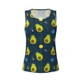 thumbnail image 5 of Goofa Avocado in Space Printed Womens Workout Tops for Women Sleeveless Yoga Shirts Athletic Running Tank Tops Sleeveless Gym Clothes Workout Apparel-X-Large, 5 of 9