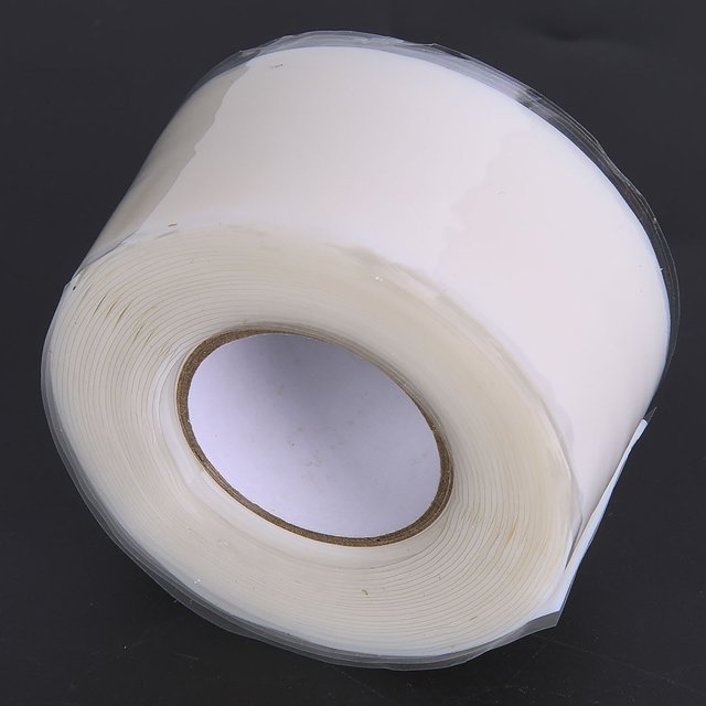 Waterproof Tape, Strong Adhesion Sealing Tape, PVC PPR Pipes Repairing Supplies, White Red with Flexible Operation for PVC Pipe, PPR Pipe, Metal Pipe