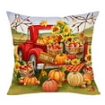 thumbnail image 2 of Bobasndm Fall Decorative Pillow Covers 18"x18" Farmhouse Decor Pumpkin Gnome Apples Sunflower Truck for Fall Thanksgiving Home, 2 of 9