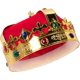 thumbnail image 3 of Corona de rey real JAMW roja y dorada con joyas, 3 of 4