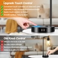 thumbnail image 3 of Set de lámparas de mesa Nintiue Industrial Touch Control con puerto USB, 3 of 9