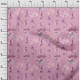 thumbnail image 2 of oneOone Cotton Poplin Light Pink Fabric Flower Watercolor Sewing Craft Project Fabric Prints By Yard 42 Inche Wide, 2 of 4