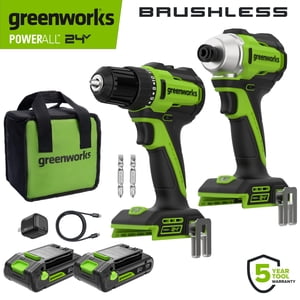 Greenworks PowerAll 24V Drill and Impact Driver Combo