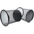 thumbnail image 3 of Pen Holder Mesh Pencil Holder Metal Pencil Holder for Desk Office Pen Organizer Black, 4 Pack, 3 of 8