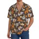 thumbnail image 1 of Fotbe Cute Lion Tiger Camisa Estampada de Manga Corta para Hombre, Casual de Verano, Estilo Playero, Sin Arrugas-XX-Large, 1 of 5