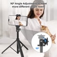 thumbnail image 4 of 140cm/55in Extendable Light Stand Adjustable Selfie Stick Tripod Aluminum Alloy with 1/4 Inch Screw Phone Tripod for Camera Compact Video Light, 4 of 7
