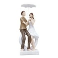 thumbnail image 2 of Valentine Couple Under Umbrella Resin Figurine with Warm LED Light, Romantic Wedding Centerpiece or Mantel Decoration, Heartfelt Anniversary and Valentine’s Day Gift for Her or Him, 2 of 6