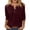 Wine #002, variant on Womens Tops 3/4 Length Sleeve V Neck Loose Casual T Shirts Summer Cloithes 2026, Light Blue 3XL