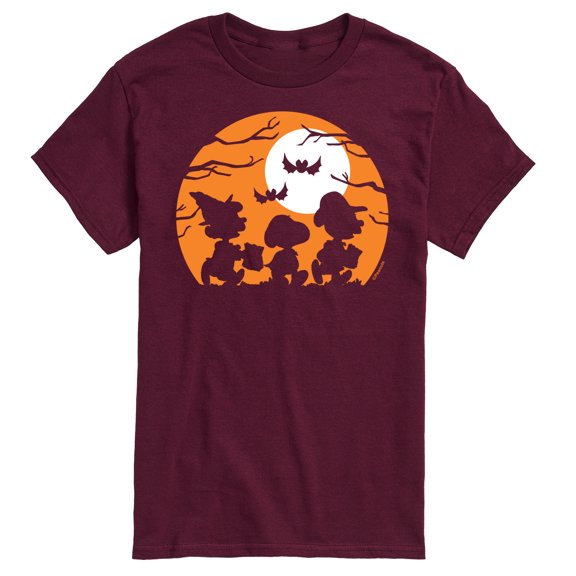Peanuts - Trick Or Treat Silhouettes - Men's Short Sleeve Graphic T-Shirt