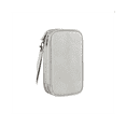 thumbnail image 2 of Estuche portátil impermeable para almacenamiento de cables, cargador de línea de datos USB, organizador de enchufe para viajes, organizador electrónico gris, 2 of 8