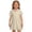 Beige, variant on Girls Short Sleeve Polos Dress with Pockets Back to School Uniform Summer Casual Flowy Dresses