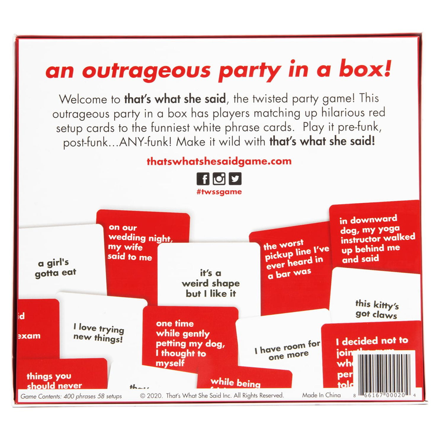 That's What She Said - The Twisted Party Game