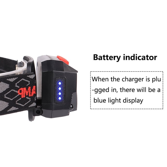 Linterna frontal LED de inducción de onda LED COB configurada en ángulo 2 x luz de diadema LED alto brillo para escalada Reparación de emergencia Montar en exteriores ANGGREK Otros
