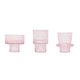 thumbnail image 1 of Portavelas de vidrio cónico ShuxiuWang 3 piezas rosa, 1 of 5