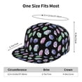 thumbnail image 2 of Adjustable Baseball Cap, Diamond Colorful Flat Bill Trucker Flat Brim Hats Dad Hat for Men Women - Snapback Hat Adjustable Size, 2 of 7
