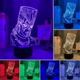 thumbnail image 4 of Acrylic 7/16 Color Remote Control Touch Switch Jojo Bizarre Adventure Jean Pierre Polnareff 3d Led Light Anime For Bedroom Decor Light Birthday, 4 of 5