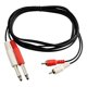 thumbnail image 5 of Adaptador RCA a 1/4, cable adaptador RCA macho a 1/4 6,35 mm, 2 conectores estéreo TRS de 6,35 mm (1/4 de pulgada) a 2 conectores RCA macho para audio., 5 of 5