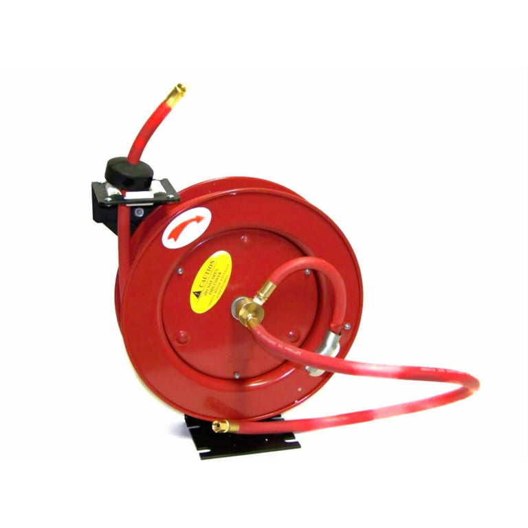 25FT 3/8 ID RETRACTABLE AIR HOSE WITH REEL HOSE AUTO REWIND AIR