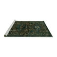 thumbnail image 2 of Ahgly Company Machine Washable Indoor Rectangle Persian Turquoise Blue Traditional Area Rugs, 7' x 10', 2 of 4