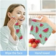 thumbnail image 7 of SKYSONIC 4 PCS Cute Watermelons Polka Dot Washcloths, 12"x 12" Cotton Wash Cloths, Highly Absorbent and Soft Face Towels for Bathroom,Gym,Hotel and Spa, 7 of 7