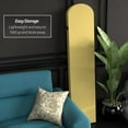 thumbnail image 3 of 6 ft. Classic Arch Velvet Room Divider Yellow 3 Panel, 3 of 7