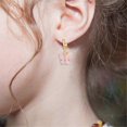 thumbnail image 3 of UBIUO Sparkly Charm Chic Butterfly Dangle Earrings Dainty Acrylic Colorful Animal Drop Hoop Earrings for Women Girls Jewelry Gift, 3 of 4