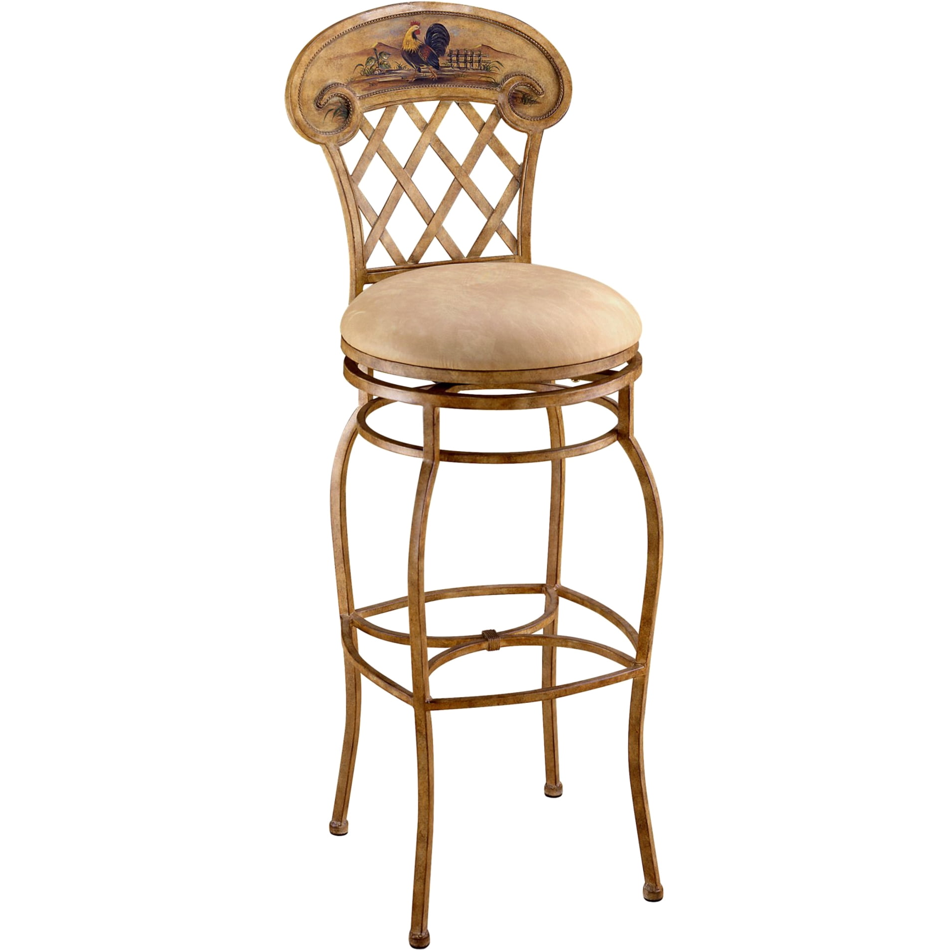 Hillsdale Rooster Swivel Counter Stool with Back