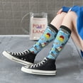 thumbnail image 6 of Picia Women Crew Soft Moisture-wicking Socks Pirate Marine Animals Pattern Design Cotton Socks, One Size fit All, 6 of 9