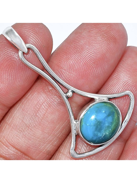 Natural Peruvian Opalina 925 Sterling Silver Pendant Jewelry P-1574 SDP152404