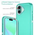 thumbnail image 5 of I-HONVA Compatible with iPhone 16 Case,3-Layer Military Grade Drop Protection Anti-Slip Bumper Rugged Shockproof Dustproof Protection 6.1 inch Phone Case,Teal Wihte, 5 of 8