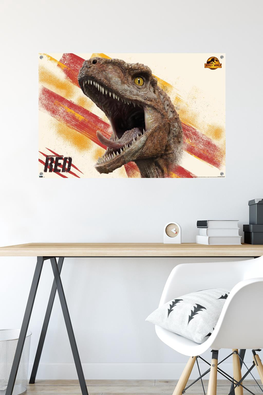 Jurassic World: Dominion - Red Wall Poster with Pushpins, 22.375" x 34"